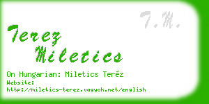 terez miletics business card